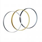 Brushed Round Furniture Aluminum Profiles Mirror Aluminium Frame 1.6mm for sale