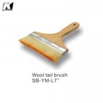 Multicolor Chip Paint Brush , Lightweight 2 Inch Natural Bristle Paint Brush for sale