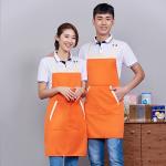 Polyester Protective Kitchen Cooking Apron Plain SGS Elastic Strap ODM for sale