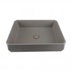Taupe Clay Counter Top Table Concrete Wash Basin Matte Finish for sale