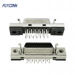26 Pin SCSI Connector Right Angle Type Female SCSI PCB Connector W/ Fixness Hanger for sale