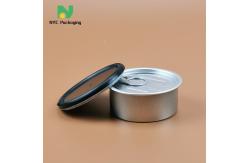 China Custom Metal Ring Pull Cannabis Tin Packaging Empty Tuna Fish Tin Can supplier