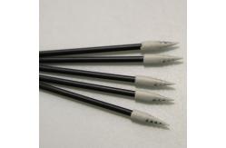 China Lint Free Spiral Pointed Foam Tip Swabs Applicators 76mm Length supplier