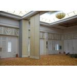 Veneer Gypsum Acoustic Folding Partitions , Accordion Folding Partitions For Restaurant for sale