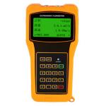 RS232 Digital Handheld Ultrasonic Flow Meter With 4 Line Large Screen LCD
