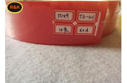 China Red Roll Screen Printing Squeegee 60 - 75A Smooth Surface With 9mm Thickness supplier