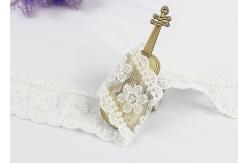 China Scalloped Edge Flower Embroidered Lace Ribbon , Embroidered Mesh Lace Trim supplier
