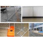 Hot Dipped Galvanized Temporary Mesh Fencing , Chain Link Wire Mesh Fencing