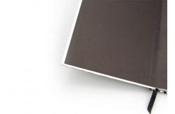 China Hard Back Personalised A5 Notepads Pages Ruled Black Custom Printing supplier