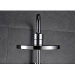 ROVATE Chrome Polished Rainfall Shower Set Double Handle Design Wall Mounted
