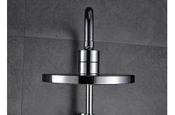 China ROVATE Chrome Polished Rainfall Shower Set Double Handle Design Wall Mounted supplier