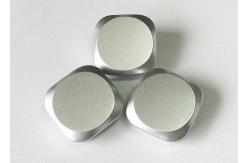 China Precision 0.05mm Tolerance Metal Die Casting parts Silver Zinc Alloy Buttons supplier