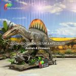 Animatronic Dinosaurs Simulation Spinosaurus Hunting Scene For Theme Park Decoration for sale