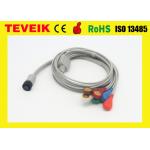 GE Holter Recorder Medical ECG Cable With Integrated 5 Lead Wires for sale