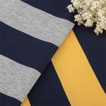Comfortable And Soft High Color Fastness And Breathable Striped Knit Fabric For Casual Wear for sale