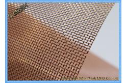 China Pure Copper Metal Wire Mesh Sheets Square Hole Bending Selvage For Shielding supplier