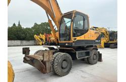 China Hyundai 210W-9T Used Wheel Excavator 22T With Cummins Engine 140kW supplier