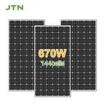 Waterproof IP65 670w Solar Panel Installation with A Grade and Compatible Connector for sale