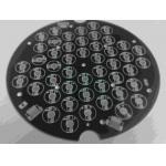 UL and RoHS Aluminum pcb board , 94v0 Round led pcb board with Black for sale