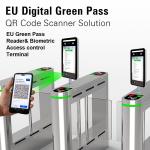 EU QR Code Reader Face Recognition Access Control With C19 App Certificates for sale