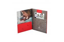 China Advertisement Lcd Video Business Cards With Pokect supplier