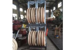 China Overhead Transmission Line Stringing Blocks With Nylon Steel Sheaves supplier