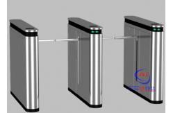 China Intelligent Walk Through One Arm Turnstile , Full Automatic Turnstile for Bank supplier