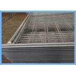 Removable Temporary Mesh Fencing / Security Fencing With Concrete Block Clamps