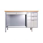 Multi Drawers Wood Steel Top Single Side Computer Desk Single Table Desk for sale