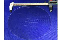 China Circular Transparent Sapphire Optical Windows Quartz Customized Sapphire Lens Wafer With Hole supplier