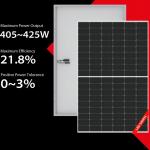 High Efficiency Longi Solar Module Half Cell Single Crystalline Silicon Solar Cell For Rooftop for sale