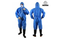 China SMS Disposable Medical Protective Coverall dust suits for Food Processing supplier