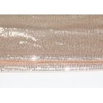 Champagne Gold Flat Shine Sequin Fabric For Formal Dress With High Color Fastness for sale