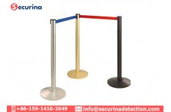 China SS Security Bollards Crowd Control Removable Barriers With Retractable Safety Belt supplier