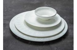 China Phoenix Embossed Bone China Dinnerware Set 12pcs supplier