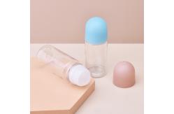 China Empty Custom 50ML Roll On Deodorant Container Clear PET supplier