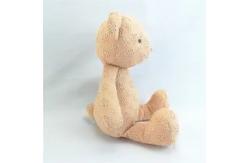 China ODM OEM Animal Toys Joint Moving Bear Brown Pattern Plush Bear Toys 25cm supplier