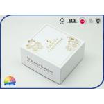 Cardboard Paper Present Box With Cutomize Hot Gold Stamping Lid for sale