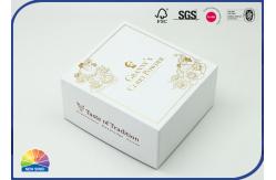 China Cardboard Paper Present Box With Cutomize Hot Gold Stamping Lid supplier
