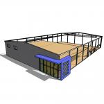 Self Storage Anti Earthquake Steel Frame Warehouse Building Industrial Metallic Structures for sale