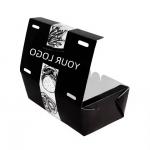 Stamping and Plastics Liner Burger Box with Printed Logo Fast Food Packaging Paper Fried Chicken Boxes for sale