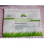 high temperature microwave steam steriliser bags/zipper plastic microwavable pouch for sale