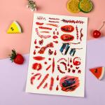 Noctilucent Light Festive Stickers Funny Makeup Halloween Tattoo Stickers for sale