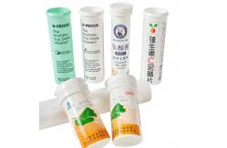 China Effervescent Tablet Bottles with Cap Dry Offset Printing and Easy Cleaning supplier