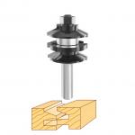 1/2 Shank Stacked Rail And Stile Router Bits For Interior Doors for sale