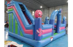 China Digital Printing Inflatable Combos Stitch Inflatable Bouncy House With Slide supplier
