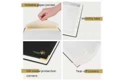 China Monochrome 80gsm Paper A5 Page A Day Diary Weekly Monthly Schedule supplier