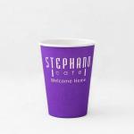 540ml Disposable Ripple Coffee Cups Double PE Coated 16oz Single Wall Paper Cup for sale