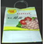 Colorful Plastic Shopping Bag Loop Handle Bags For Sausage ,  Vegetables for sale