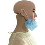 Protective Beard Covers Disposable , 10 GSM Waterproof Clean Room Beard Cover